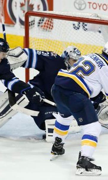 Little scores twice, Jets beat Blues 5-3 (Jan 21, 2017)